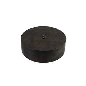 Caja de joyería de madera para el hogar redonda de doble capa DS, laca de alto brillo para almacenar sus piezas amadas - Product Image 2