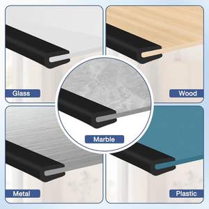Bandes de bordure en caoutchouc <span class=keywords><strong>EPDM</strong></span> en forme de U, autocollantes, pour la décoration des bords et la protection des bords métalliques, vente en gros - Product Image 6