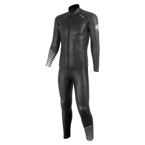 Combinaison de plongée en néoprène imperméable à manches longues pour la plongée et le surf, protection anti-UV, fermeture éclair avant et arrière, design respirant, taille plus - Product Image 4