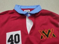 Hochwertige Baumwolle Langarm Rugby Team Wear Custom Number Jersey Polo Shirts