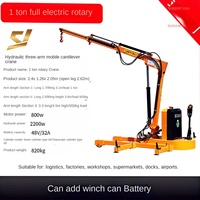 Batterie d'atelier de levage de moule hydraulique de petite grue mobile rechargeable enfichable pour l'atelier de boîte de vitesses de moteur de voiture école nouvelle utilisée
