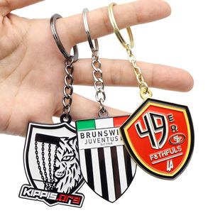 Porte-clés mousqueton léger en alliage, étanche, motif dessin animé, avec clip robuste, couleur de placage personnalisable, vente en gros à prix abordable, commande en gros - Product Image 1