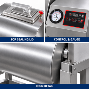 เครื่องหมักเนื้อสุญญากาศไฟฟ้า ความจุ 45 กก. ถังสแตนเลส สำหรับหมักเนื้อวัว เนื้อหมู เนื้อไก่ - Product Image 2