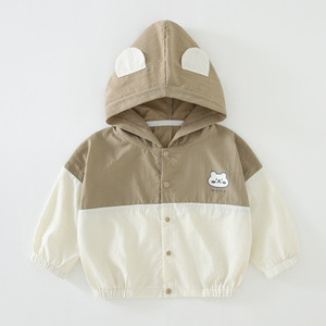 Veste d'été fine et respirante pour bébé, style coréen, à capuche, unisexe, pour nourrissons et tout-<span class=keywords><strong>petits</strong></span> - Product Image 2