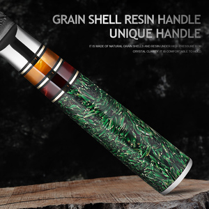 XITUO High Quality Kitchen <strong>Knives</strong> <strong>Sets</strong> Damascus Steel Chef <strong>Knife</strong> <strong>Sharp</strong> Multipurpose Kitchen Tools Green Grain Shell Resin Handle - Product Image 5