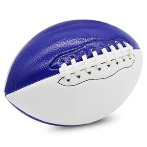 Classic American Football Solid Color Durable Leather <b>Ball</b> Standard Size White and Brown - Product Image 2