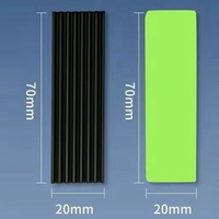 Dissipateur thermique M.2 SSD avec dissipateur de chaleur en alliage d'aluminium compatible avec les SSD NVMe PS5 et de bureau