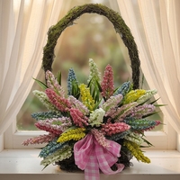 Guirlande de Noël florale suspendue en plastique coloré personnalisable, idéale pour le Nouvel An, la Saint-Valentin et les fêtes – Vente en gros, élégante et décorative