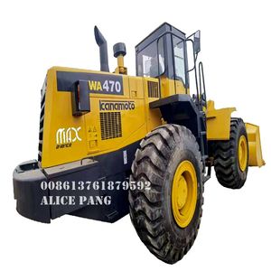 Chargeuse sur pneus Komatsu WA470 d'occasion de 8 tonnes, chargeuse de grumes, chargeuse tracteur, en provenance de Chine - Product Image 2