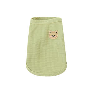 Pabrik Songshantoys Grosir Murah <span class=keywords><strong>2026</strong></span> Musim Semi Baru Rompi Anjing Kucing Lucu Warna Solid Poliester Kaos untuk Pakaian Anjing Kecil - Product Image 2