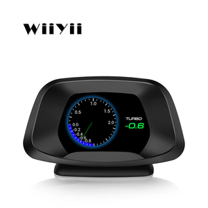 WiiYii P19 OBD + GPS çift sistemleri ölçer metre dijital ekran OBD2 HUD ölçer kilometre su ve yağ sıcaklığı RPM Head up Display - Product Image 2