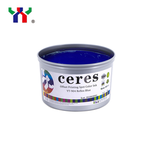 <span class=keywords><strong>Encre</strong></span> d'impression offset Pantone bleue réflexe YT-904 Ceres paquet de 1kg - Product Image 1