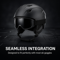Casque de snowboard multi-sports respirant en ABS pour femmes et hommes, ajustement réglable, option de logo personnalisé