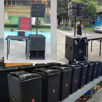 Mini sistema de sonido a prueba de agua portátil de la mejor calidad, altavoces de matriz lineal individuales de 10 pulgadas para Iglesia