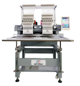 Venta directa de fábrica de HEFENG, producción personalizada, máquina de bordar automática de 2 cabezales para prendas/sombreros/zapatos - Product Image 4