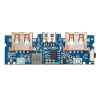 Carte de charge pour batterie au lithium avec LED, double USB 5V 2.4A, Micro Type-C, module de charge 18650, circuit imprimé pour batterie externe mobile