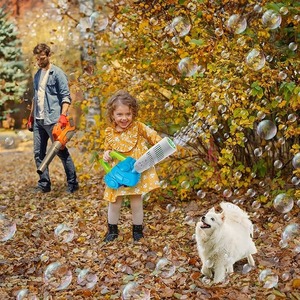 Souffleur à bulles OEM ODM avec <span class=keywords><strong>3</strong></span> solutions de recharge, jouet à bulles amusant, machine à bulles d'extérieur pour enfants, activités de plein air estivales, jouets - Product Image 2