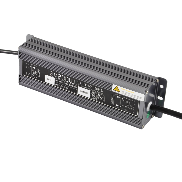 AC DC IP67 12V 200W LED Waterproof Power Supply 1000w Dimmable Led Driver 24v for Outdoor LED Lighting