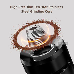 HIGHWIN <span class=keywords><strong>Moulin</strong></span> <span class=keywords><strong>à</strong></span> <span class=keywords><strong>café</strong></span> portable <span class=keywords><strong>manuel</strong></span> et <span class=keywords><strong>électrique</strong></span> <span class=keywords><strong>à</strong></span> double mode Réglage externe du corps en alliage d'aluminium <span class=keywords><strong>Moulin</strong></span> <span class=keywords><strong>à</strong></span> <span class=keywords><strong>café</strong></span> portable - Product Image 5