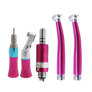 Turbina de aire Dental Rosa colorida de fábrica, pieza de mano Dental de baja velocidad, juego de estudiantes de alta velocidad para <span class=keywords><strong>dentista</strong></span> con caja de Metal - Product Image 4