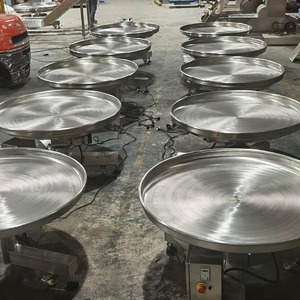 โต๊ะบัฟเฟอร์และสะสมแบบหมุนอัตโนมัติปรับได้ ทำจากสแตนเลส สำหรับการแปรรูปและบรรจุภัณฑ์อาหาร - Product Image 5