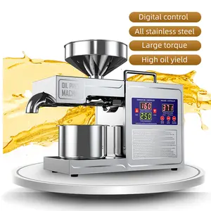 2024 Automatic Mini Household Stainless Steel Peanut Oil Press Sunflower Seed Sesame Oil Press