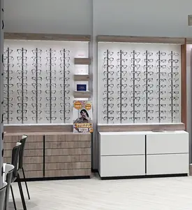 High End Optical Shop Design Eyewear Sunglasses Display Cabinet For Optician Shop