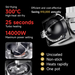 <span class=keywords><strong>Robot</strong></span> de cuisine intelligent multifonctionnel commercial, puissance de sortie 14000W, capacité 2-5kg, utilisation automatique pour restaurant et cuisine - Product Image 3