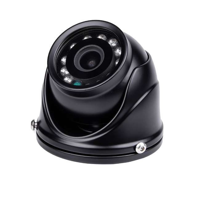 Custom OEM ODM Waterproof Car Dome Camera with Infrared Night Vision Color Black White Switching and 4 Pin Aviation Cable