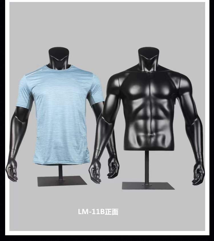 トルソーマネキンスポーツマネキンハーフスケールマネキン男性の胴体