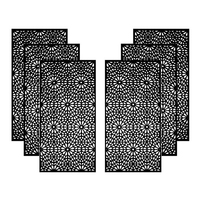Cloison de séparation de pièce en bois composite moderne WPC coupe CNC conception gravée étanche pour écrans décoratifs diviseurs de pièce