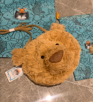 Sac bandoulière Hot Jelly Cat, jouet en peluche de haute qualité, sac en forme de corne de taureau, sac à dos mignon West Highland, cadeau d'anniversaire et de Noël