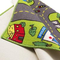 Grand tapis éducatif multicolore pour puzzle de voiture Tapis de jeu pour enfants pour la route et la circulation Tapis pour la chambre d'enfant ou le camping