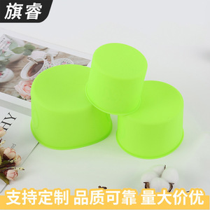 Green Silicone Cake Mold Cylindrical Baking Tool Dishwasher Safe Single Piece - Product Image 4