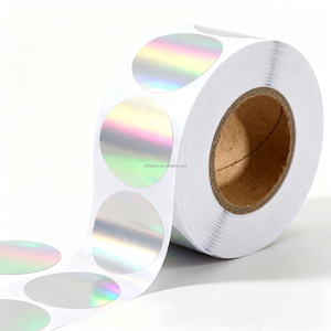 Cao Cấp Vật Nuôi Chất Liệu Holographic Cầu Vồng Sticker Cuộn Không Thấm Nước Bắt Mắt Laser Bao Bì Đầy Màu Sắc Nhãn - Product Image 3