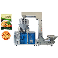 Machine d'emballage automatique pour sachets préformés, pesage, remplissage et scellage pour matériaux granulaires de 2 kg, traitement des sachets à fond plat