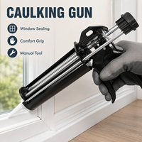 Pistola de calafateo sin goteo al por mayor, de fácil carga, diseño sin goteo, pistola tipo salchicha para trabajos de decoración, pistola manual de precisión