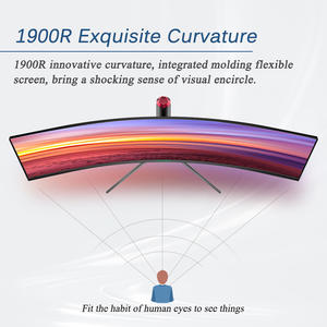 Moniteur LCD incurvé de 49 pouces 1500R 165Hz IPS avec temps de réponse de 1 ms Prise en charge <span class=keywords><strong>FreeSync</strong></span> DCI-P3 99% SRGB - Product Image 4