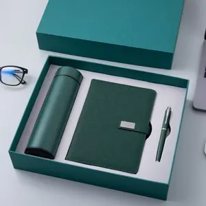 Wholesale Luxury Gifts Notebook A5 Journal Business Gift Thermos Cup Custom Notebooks And Pen Set With Pen And Water Bottle