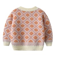Personnalisé Nouveau-né Hiver Col Rond Tricoté Chaud Épaissi Toddler Chenille Pull Bébé Garçons Filles Pulls