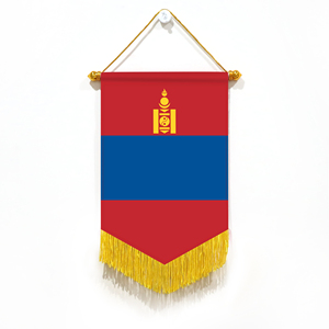 Banderas Pequeñas para Coche al por Mayor, Decoración de Pared de Mongolia, Adornos Pequeños Colgantes, Impresión Digital, Material Satinado - Product Image 1