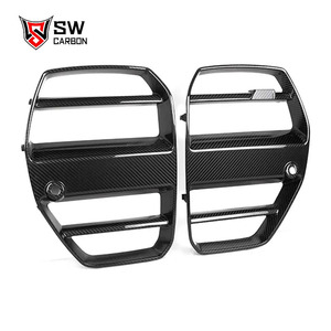 V Style <span class=keywords><strong>2020</strong></span> + pour BMW G80 M3 G82 M4 compétition G8X modèles calandre nouvelle fibre de carbone avec Double centre du rein - Product Image 3