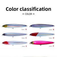 Leurre dur ABS télécommandé multi-couche tremblant pour la pêche en eau profonde, type crayon, avec hameçon à fente sanguine, 10/14/18/24g