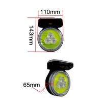 Feux de signalisation solaires synchronisés par GPS avec matériau ABS/PC et base magnétique puissante pour la sécurité des convois et des zones de travail