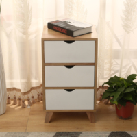 Meubles de chambre à coucher de style nordique, table de chevet en bois, armoires de rangement pour le salon, commode de bureau