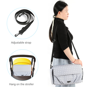 Bolsa de pañales con correa de hombro desmontable, organizador <span class=keywords><strong>Universal</strong></span> para cochecito de <span class=keywords><strong>bebé</strong></span>, gran oferta - Product Image 6