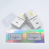 Conception et impression de logos personnalisés professionnels, étiquettes et boîtes pour flacons holographiques de 3 ml avec plateau en plastique