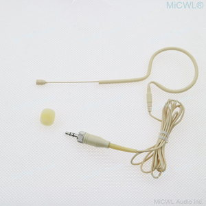 AVX20 microfono auricolare con gancio per l'orecchio singolo CreamColor per <span class=keywords><strong>AVX</strong></span> G2 G3 G4 XS EW Evolution Digital 6000 9000 Wireless Mic System - Product Image 2