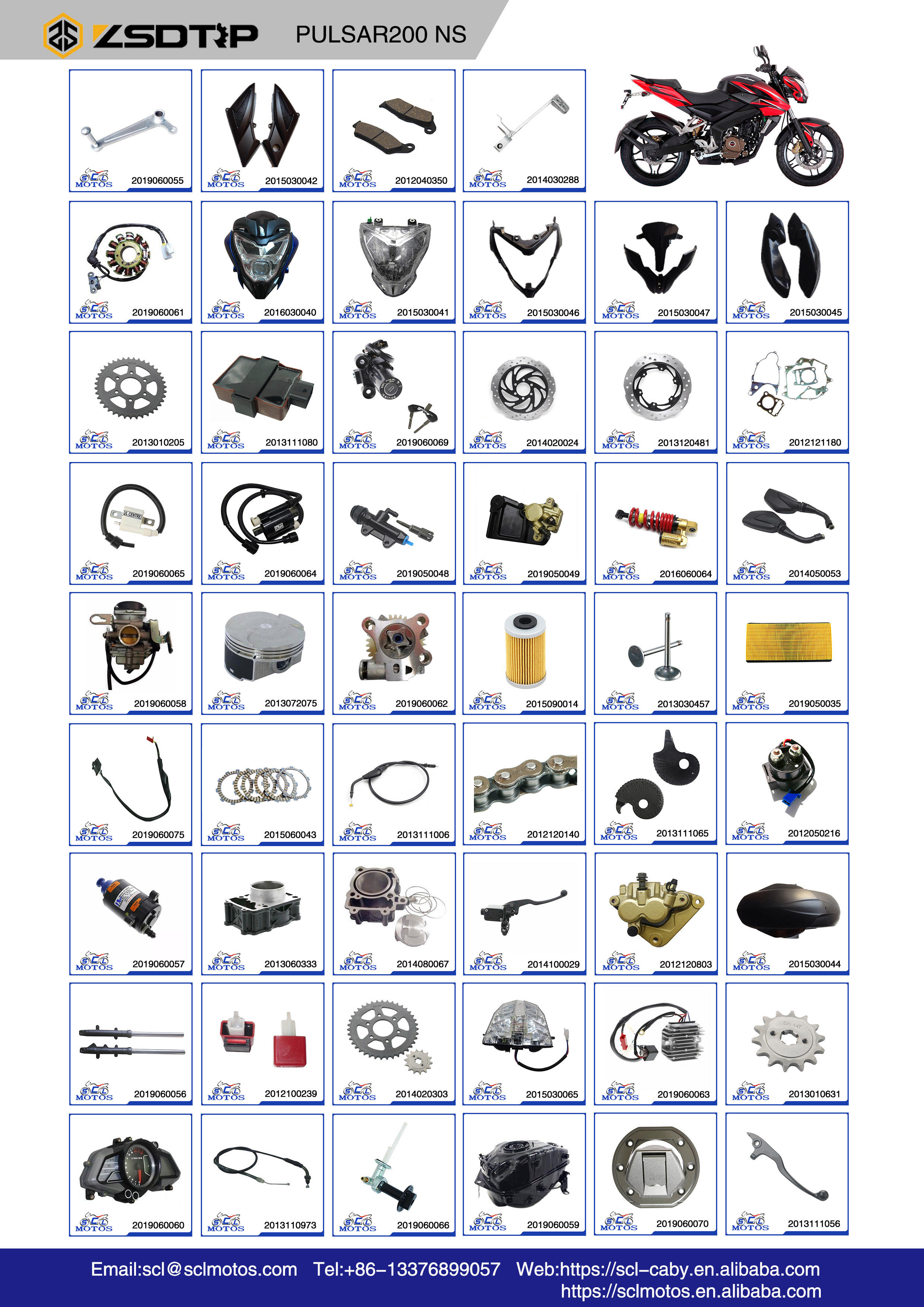 JL401012 High Quality Motorcycle Parts for 200 NS Headlight