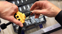 Kit d'outils de rivetage manuel industriel OEM pour métaux, 16 pouces, 11 mandrins métriques/SAE, 165 écrous, conception compacte et ergonomique
